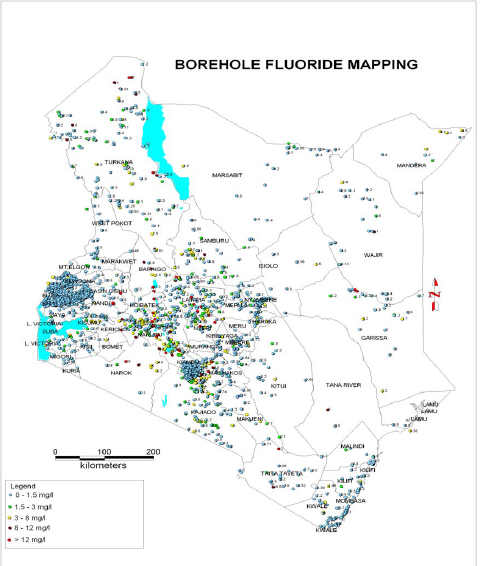 BOREHOLE FLOURIDE MAPPING
